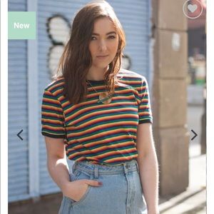 Run & Fly Unisex Rainbow Brights T Shirt Small